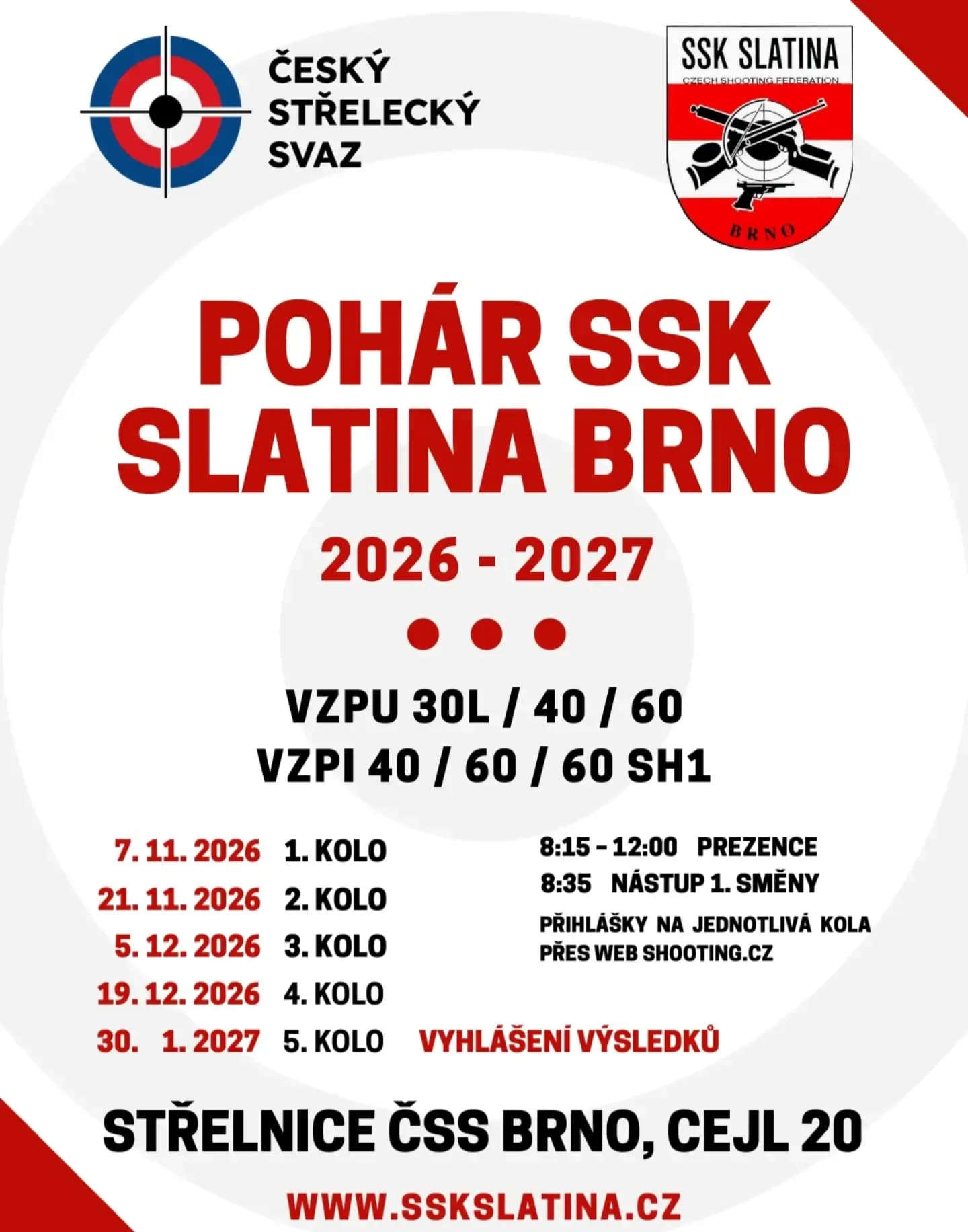 POHÁR SSK SLATINA BRNO 2026/2027